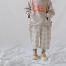 맘스메이드 여아용 체크루즈팬츠