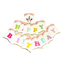 톡톡 파티 사각 리본 가랜드 5p, NO18