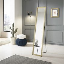 미소아이 모던메탈 거치식 전신거울, 골드