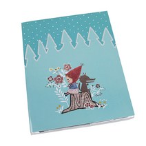 신지가토 대용량 접착식앨범 화이트내지, 플라워, 25매