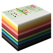 종이문화 색상지 다빈치엠보 180g 15색 혼합 색상, B6, 400매