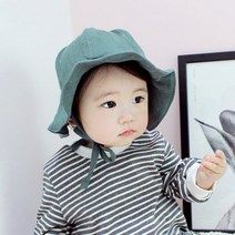 알로하제이 솔리드 코튼 아기썬햇