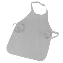 블럭마트 부직포 1회용앞치마, 그레이, 100개입