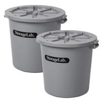 스토리지랩 만능용기 대형쓰레기통 45L, 2세트