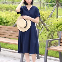 팡팡샵 T 반V넥끈 임산부 원피스