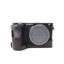 BOB SONY 소니 A6500 카메라 호환 가죽 속사 하프 케이스, ILCE-6500(블랙), 1개