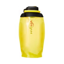 빛담 아웃도어 접이식 물병, 노랑, 500ml