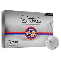 넥센 2020 세인트나인 X 플러스 골프공 3피스 42.67mm 6p, 화이트(랜덤 발송), 6개, 1세트