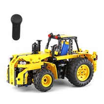 레프리카 2.4GHz 블럭 TECH rc 스마트 중장비 트랙터 382pcs (CBT740170), 혼합색상