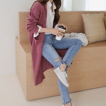 봉봉스토리 물랑루즈 니트 임산부 롱 가디건