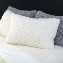 지베딩 마리드 극세사 베개커버 + 베개솜, 화이트