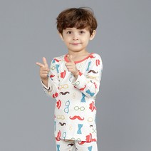 보누맘 아동용 젠틀즈 40수 9부 면스판 상하내의 세트