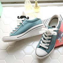 트윙키걸 스타일리쉬 톨업 5cm 웨지 캔버스화 F6900