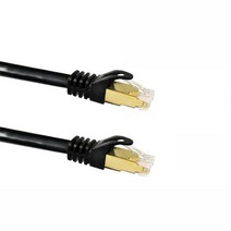 인네트워크 40G CAT.8 S-FTP 랜 케이블 3M IN-8S03B, 블랙, 1개