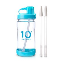 10도씨 빨대물통 1L + 빨대 2p, 민트, 1000ml