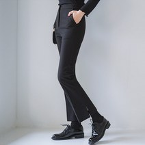 엔비룩 여성용 세상편한 옆트임 슬랙스