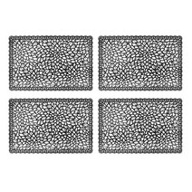 푸코 모던고딕 테이블매트 4p, 블랙, 가로 45cm x 세로 30cm