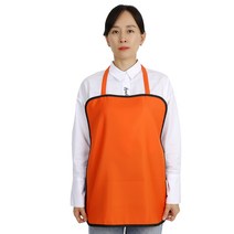 팀쿡 손님용 사각 앞치마 A-113, 오렌지, 3개
