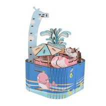 미니어처 뮤직박스 수영장 DIY 키트, 혼합 색상