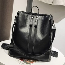 콩 여성용 캐주얼 지퍼 스퀘어 백팩