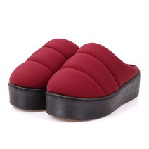 더스텝리미티드 통굽 패딩 털슬리퍼