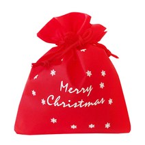 도나앤데코 루미 크리스마스 선물포장 부직포백 S, 레드, 5개