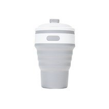 퓨코이 실리콘 텀블러, 라이트 그레이, 350ml