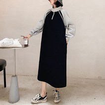 마켓에이 하이넥 나그랑 임산부 원피스