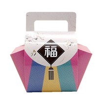 피크닉하우스 새해설추석 복주머니 선물상자, 혼합 색상, 50개