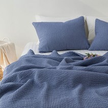 믹스앤매치 뷰티풀 뱀부 줄누비이불, 블루