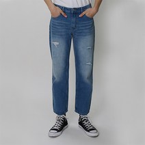 남성용 난스판 와이드핏 구제 데님 팬츠 DV2007_2