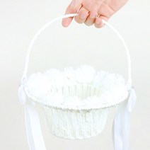 셀프 웨딩 리본 화동바구니, 혼합색상