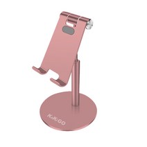 카키고 3세대 알루미늄 핸드폰 거치대, 핑크, 1개
