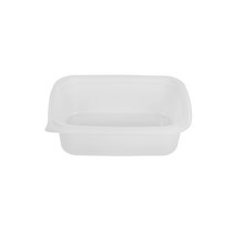 쿡앤락 성형 사각밀폐 일회용 용기 죽 중 850ml 반투명 몸통, 1개입, 300개