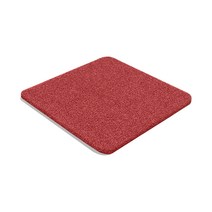 옹이네 사각 라운드 코일 고양이 사막화 방지 매트, 레드