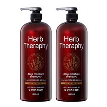허브테라피 딥 모이스처 샴푸, 1500ml, 2개