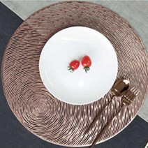 선셋나이트 테이블 매트 4p, 로즈골드, 지름 380mm