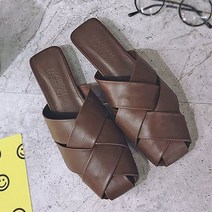 여성용 가죽짜임 포인트 블로퍼