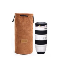 콩 K mera 충격방지 DSLR 렌즈 파우치 브라운 L, 1개