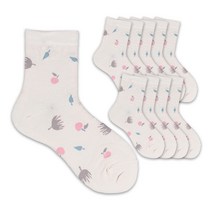 헤이내꼬 여성용 무민 데일리 튤립 중목양말 10족