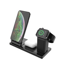 아이논 3 in 1 고속 무선충전 IN-WC510T, Black, 1개