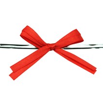 도나앤데코 페니 더블 리본끈 타이, 레드, 50개