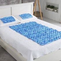 한솔 참사랑 대나무 쿨매트 세트, 블루