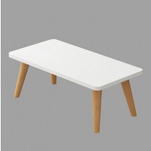 유앤미 원목 다용도 좌식 사각 테이블 ZZ011 M 70 x 40 x 33 cm, 화이트
