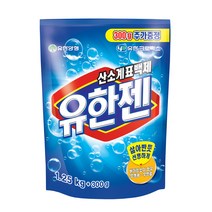 유한젠 산소계표백제 분말세제 리필, 1.55kg, 1개