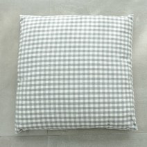 하임앤하임 멜란 체크무지 사각방석커버, 그레이