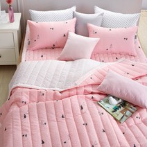 미엔느 조이 시어서커 여름 누비이불, 핑크