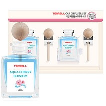 테렐 차량용 디퓨저 40ml x 2p + 우드봉 2p, 아쿠아체리블라썸, 1세트