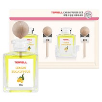 테렐 차량용 디퓨저 40ml x 2p + 우드봉 2p, 레몬유칼립투스, 1세트