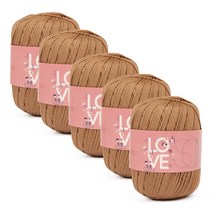 브랜드얀 러브썸 뜨개실 5p, 4 베이지